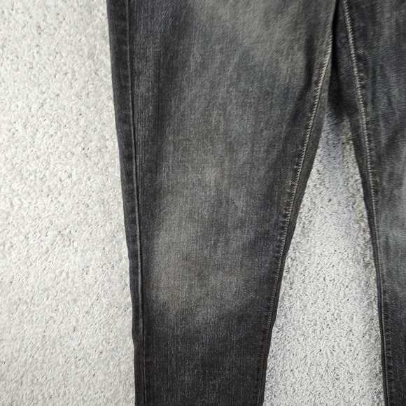 Calvin Klein Skinny Jeans Womens 14 Black Stretch Denim Distressed 38x29 - Picture 9 of 16